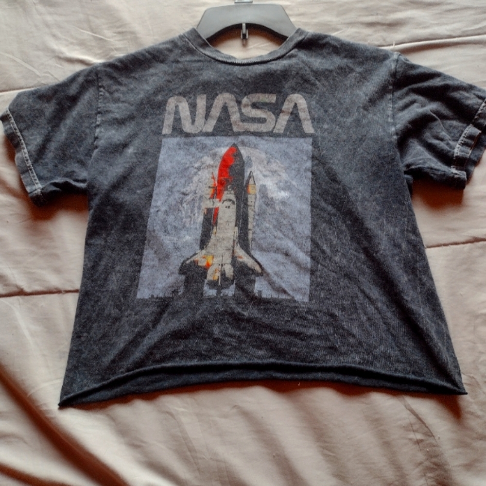 I am selling a grey nasa crop top